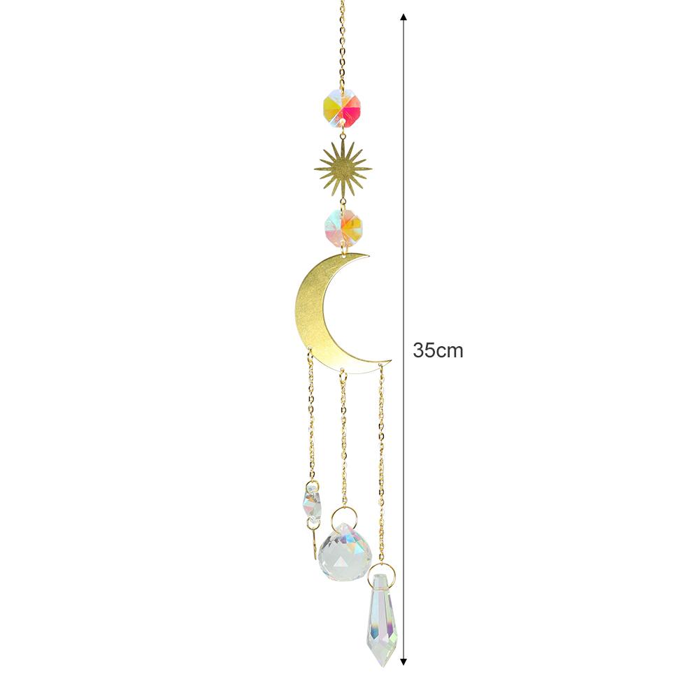 Crystal Sun Catcher Prisms Hanging Prisms Rainbow Crystal Sun Sensor Pendant for Window Outdoor Garden Wedding Decoration