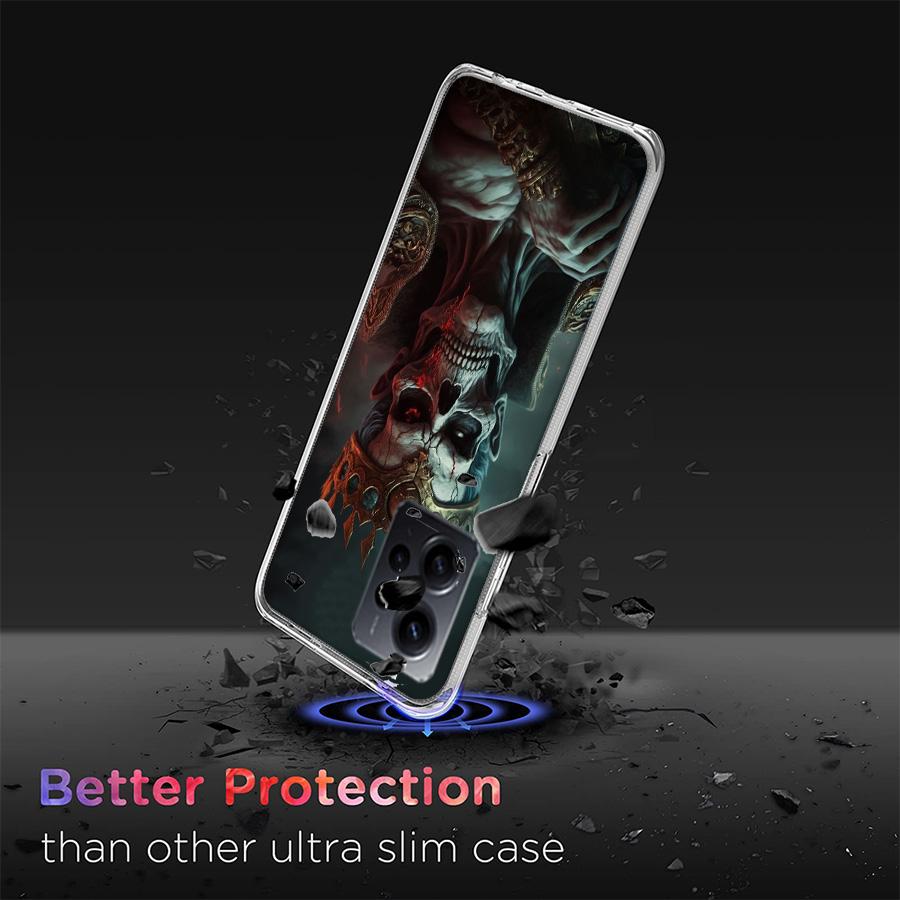 Crown Skeleton Emperor Phone Case For Redmi Note 14 15 Pro 5G 13 12 Pro Plus 11 11T 11E 11S 10 Pro 10S 9 9S Cover Cell Clear TPU