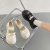 Модные милые туфли-лолиты с кружевом и бантом для женщин 2024, платформа с пряжкой в виде сердца, Мэри Джейн, женские милые нескользящие туфли на толстой подошве для JK, женский каблук
