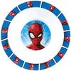 Lot vaisselle - FUN HOUSE - SPIDERMAN - Verre, assiette Ø22 cm et Ø16 cm, couverts, gourde et boite goûter