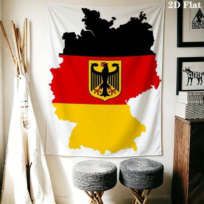 Bundesadler Wall Tapestry Aesthetic Wall Hanging Printed Fabric Blanket Decorative Tapestries for Bedroom Living Room Home Decor
