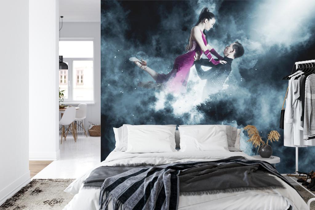 Photomural Couple Of Ball Dancers During The Performance Washable Fleece 180x120