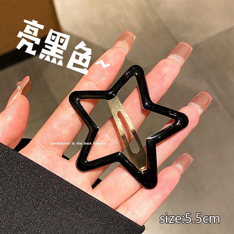 Новая заколка для волос Oil Drop Color BB - Милая заколка для волос в форме сердца и звезды для девочек