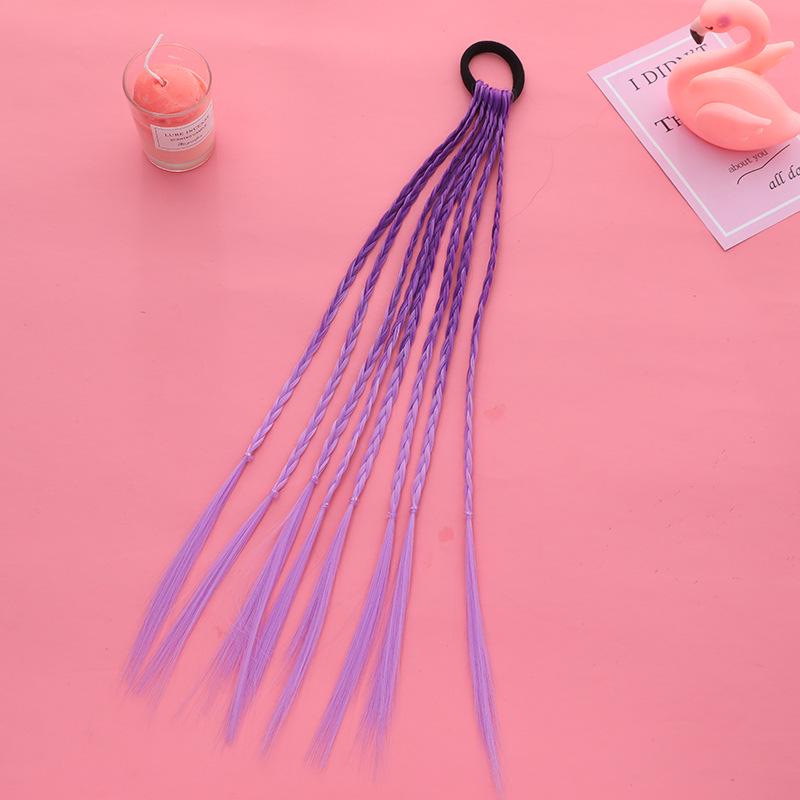 Разноцветные плетеные резинки для волос: Джазовая прическа для детей