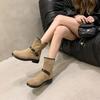 Мода 2025 Женские ботинки Новый модный стиль Вестерн Ковбойские ботинки средней высоты Женские Удобные уличные ботинки Легкая повседневная обувь Женская