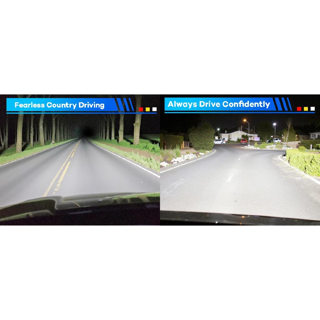 2PCS H11 H9 H8 LED Light Bulb,50000LM 6500K Easy Installation H11 Fog Light Bulbs Turn Signal Light Assemblies,CANbus Ready
