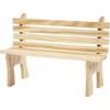 Bench 13x8.5x5cm, Dollhouse Doll House Solid Wood Small Bench Home Decoration Mini Model Outdoor Courtyard Decoration Props