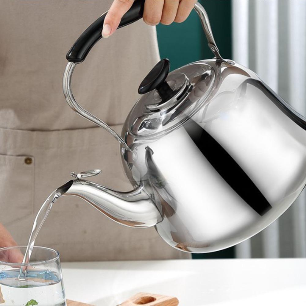 Stainless Steel Stovetop Teapot Folding Handle Whistling Tea Kettle Stovetop Kettle Tea Brewing