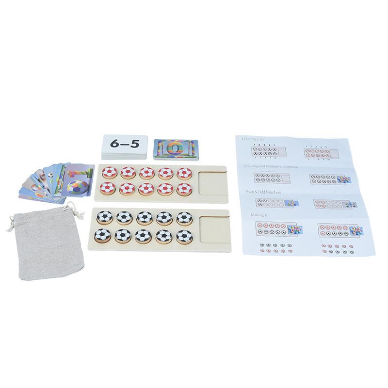 Детские деревянные головоломки Футбол Математика Сложение Вычитание Учебные пособия Дети Раннее образование Головоломки Настольные игры Игрушки