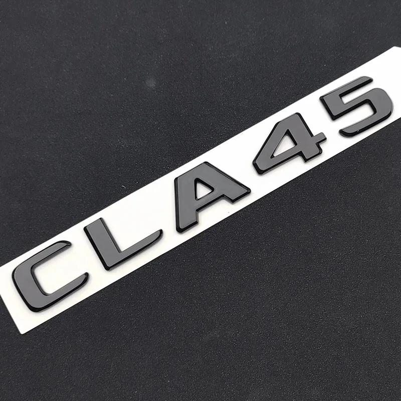 LWC1 3D ABS Car Letters For Mercedes CLA35 CLA45 AMG C117 W117 CLA45S C118 W118 Fender TURBO 4MATIC Emblem Logo Sticker Accessories