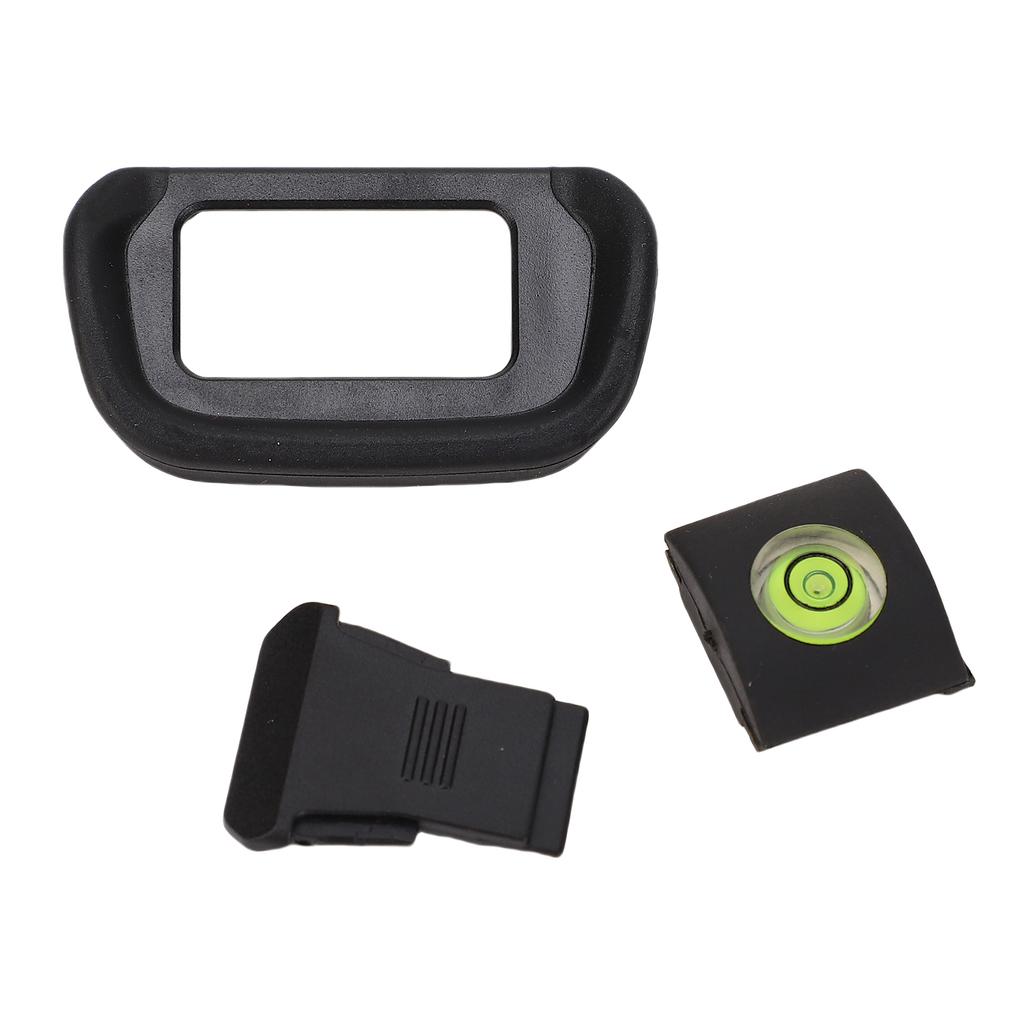 Camera Eyecup Level and Hot Shoe Cover Set Fit for R10 3 In 1 Camera Viewfinder Eyecup Bubble Level Hot Shoe Cap