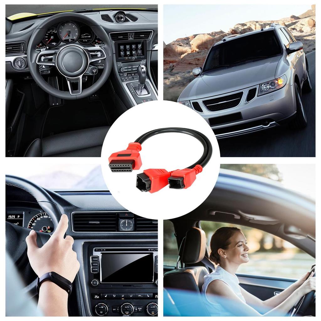 Diagnostic Bypass Adapter - FCA 12+8 OBDII Connector Cable, Gateway Accessories | Reinforced Construction,