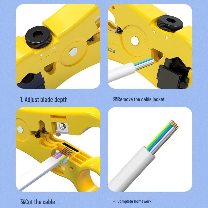 BIAZE Multifunction Network Cable Stripping Tool