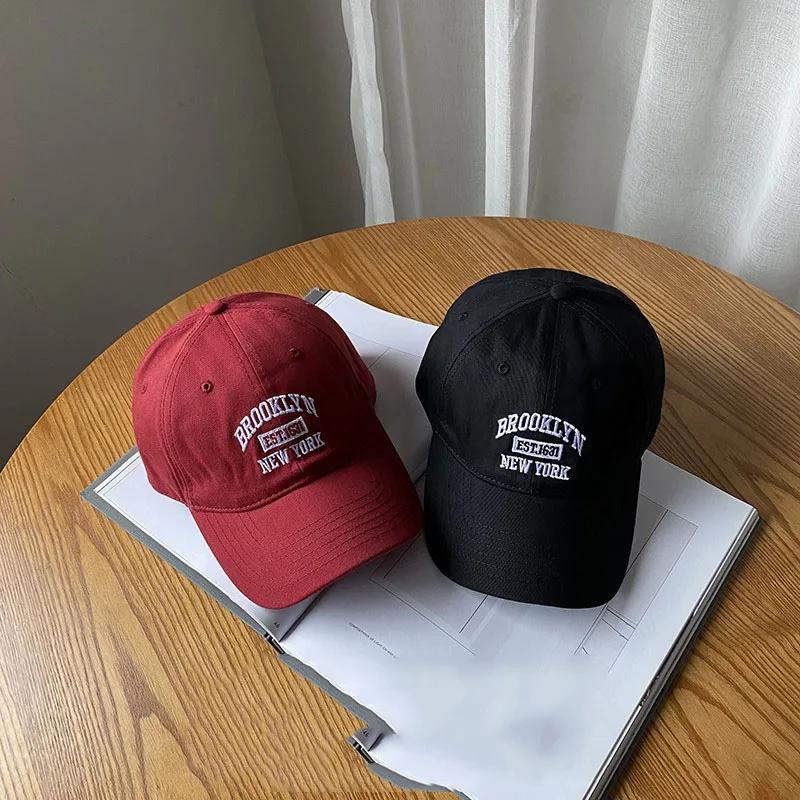 Мягкая хлопковая бейсболка с вышивкой букв для женщин и мужчин, повседневная спортивная кепка с изогнутыми полями, шляпы с козырьком унисекс, кепки для папы в стиле хип-хоп