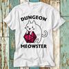 230 Gsm 100% Cotton Dungeon Meowster Dragons Monster Dnd Guess I Ll Die Rpg T Shirt Top Design Unisex Ladies Mens Tee Retro Fashion Vintage Shirt S872