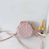 Stylish Korean Children's Pleated Handbag For Girls Versatile Princess Bag In Various Colors