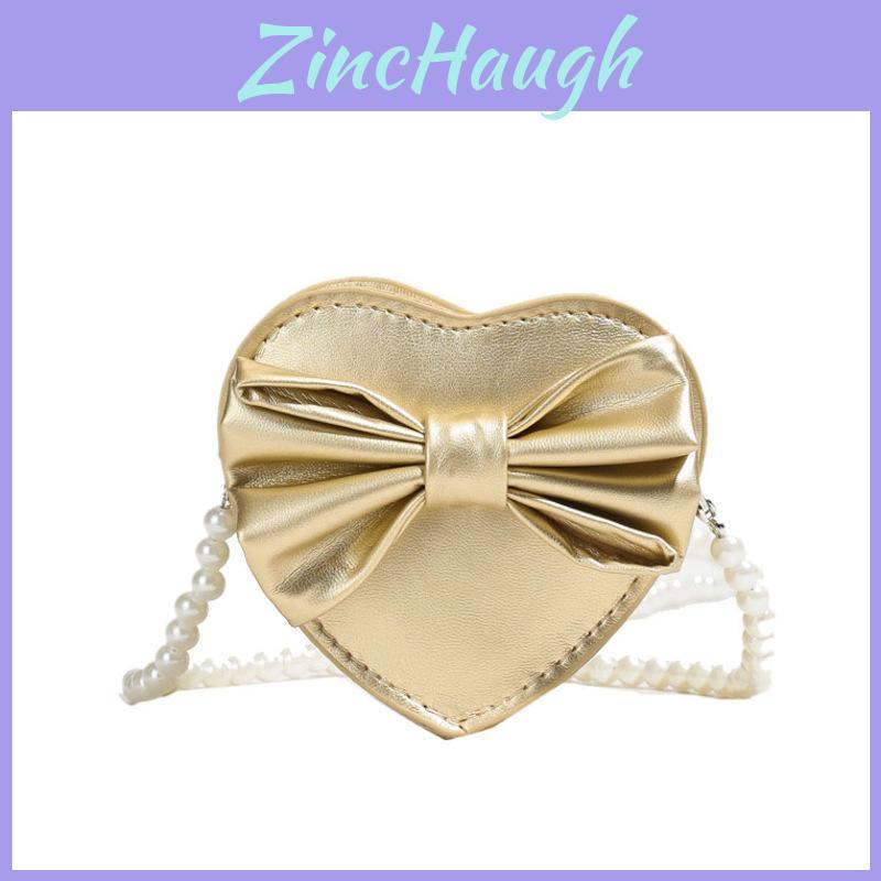 Pu Mini Heart Shape Crossbody Bag With Stitching Detail For Casual Outings