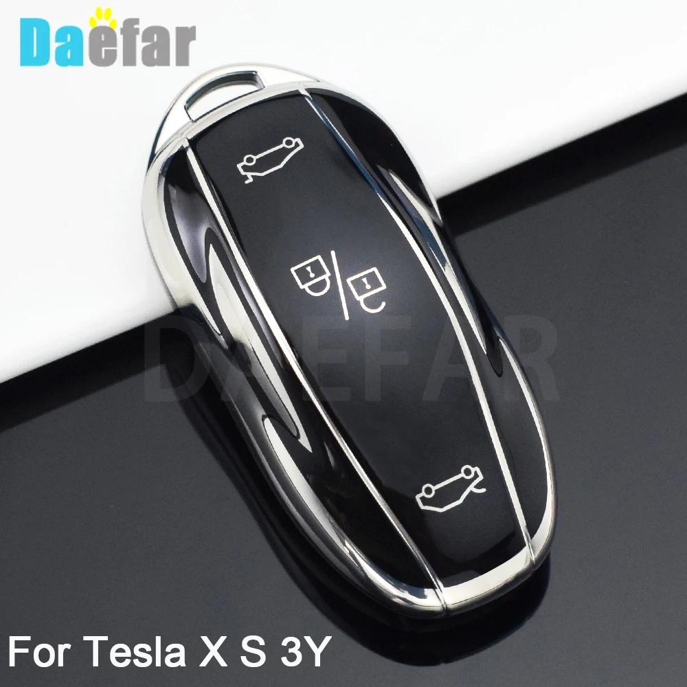 Для Tesla Model S Model 3 Model X ТПУ Чехол-футляр для умного ключа автомобиля Брелок Аксессуары