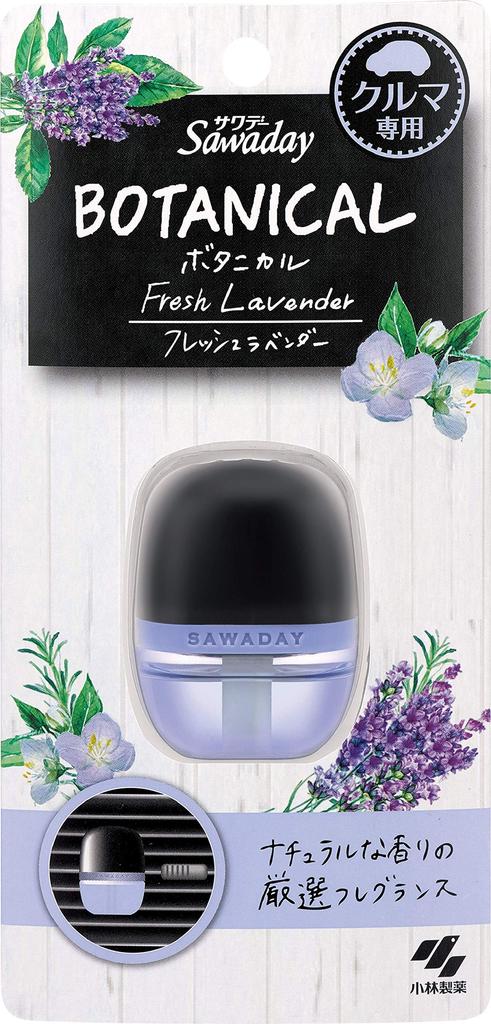 Sawaday Car Botanical Fresh Lavender Deodorizing , Clip Type, 0.2 Fl Oz (6 Ml)