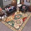 Boho Area Rugs Washable Vintage Modern Neutral Large Flannel Carpet for Dinning Room Living Room Bedroom Farmhouse Non Slip Mat