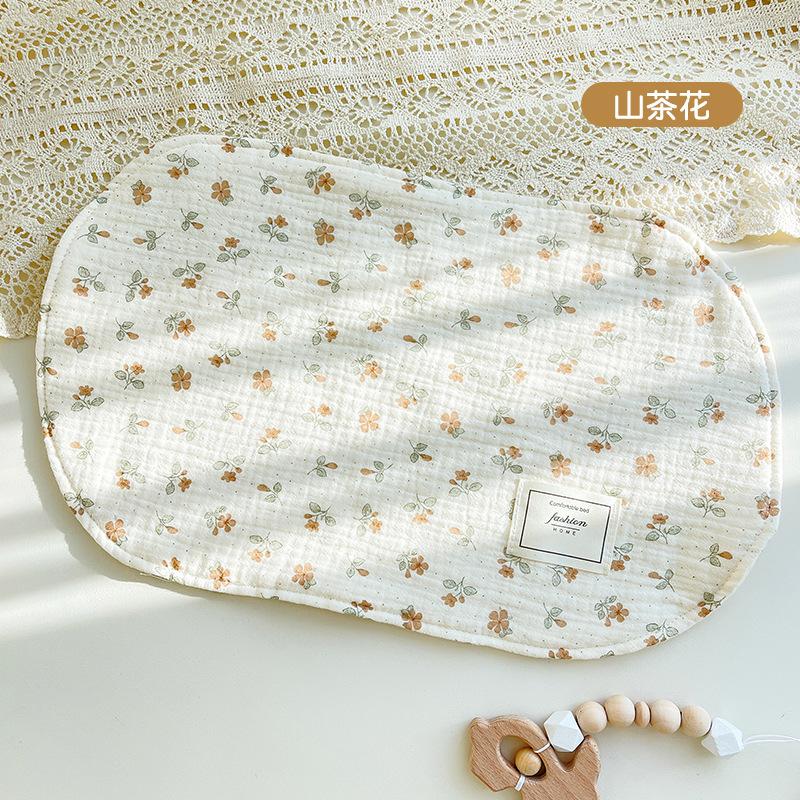 Подушка-облако от рвоты с молоком, удобная подушка для новорожденных, низкая плоская подушка для младенцев, восьмислойная марлевая подушка для детей