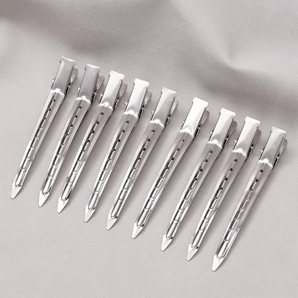 Woman Hair Care Clips Metal Steel Hairdressing Sectioning Clip Clamps Barber Hair Cut Use Styling Tools Hair Root Fluffy Hairpin