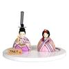 Hina Wooden Kotohoki Doll with Round Doll, Doll, Mikoto, Only, Tray, White, KTH-3203E1