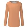 Womens Long Sleeve Round Neck Shirts Basic Tee Casual Top Fall Trendy Tunic Outfits Fitted T Shirts