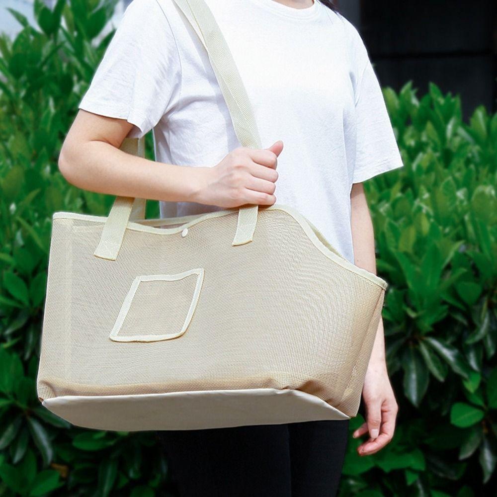 Large Capacity Puppy Shoulder Handbag Breathable Pet Carrier Purse Dog Carrier Bag  Outdoor