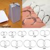 10pcs/lot Plated Album Metal Scrapbook Clips Loose Leaf Binder Keychain Circle Hinged Rings