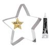 XXL Star Stainless Steel Pastry Cutter + Black Icing Pen