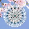 Mandala Art Wind Spinner Chime Outdoor Garden Decor Hanging Sculpture for Patio Yard Balcony Decoration