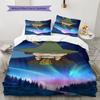 Snufkin Bedding Quilt Set Quilt Cover Pillowcase Home Decoration Birthday Gift (1 * duvet cover + 2 * pillowcase, without core)