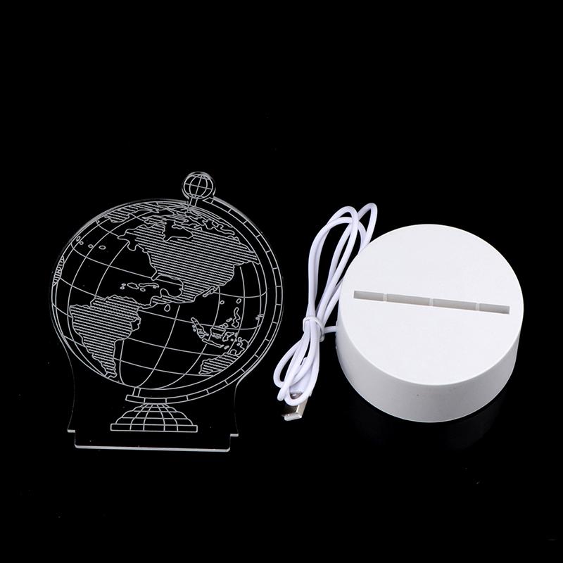 3D Пластина Светодиодная Лампа Креативные Ночники Новинка Иллюзия Ночник Настольная Лампа Домашний Декоративный Подарок