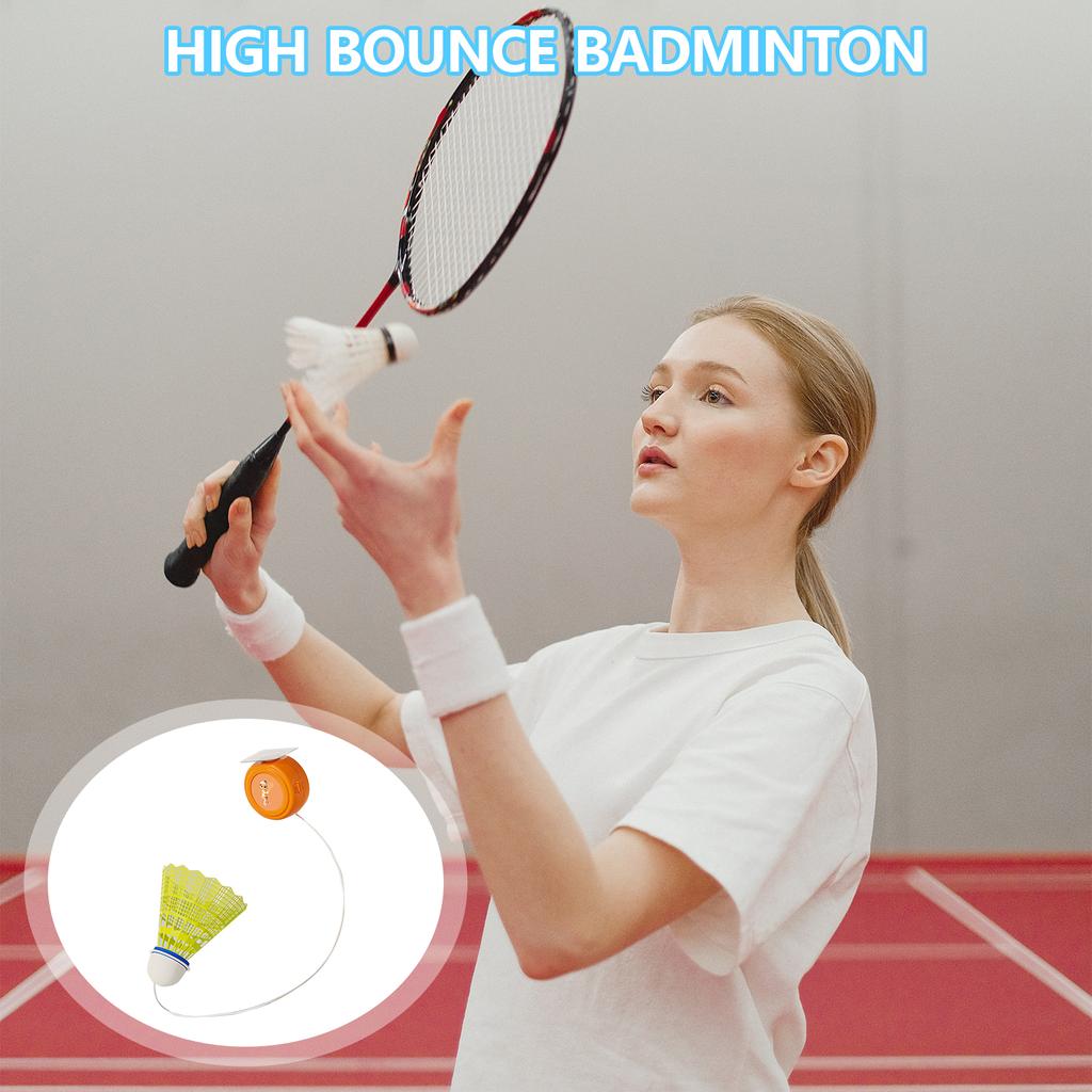 Single Player Badminton Trainer Automatic Rebound Badminton Trainer Self Practice Trainer for Beginners and Amateurs