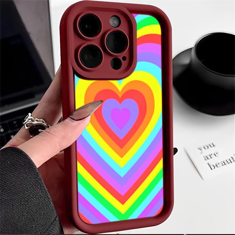 Ae93 Rainbow Art Design Защитные чехлы для телефонов для iPhone 13 14 15 Pro Max XR infinix Hot 40i 30i Tecno Camon 30 20 Pro Angel Eyes Задняя крышка из ТПУ