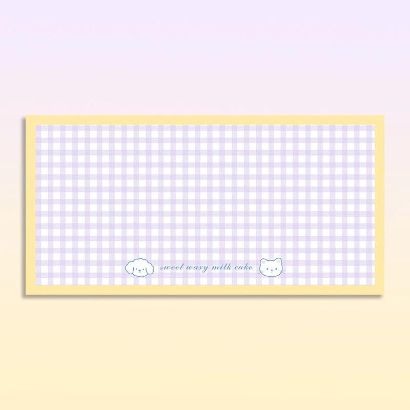 Водонепроницаемый коврик для питомцев, коврик для еды для кошек и собак, синий клетчатый, ПВХ кожа, нескользящие напольные коврики, милый коврик для украшения дома, для кухни