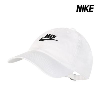 Nike Клубная неструктурированная бейсболка Futura, стираная, белая, FB5368-100