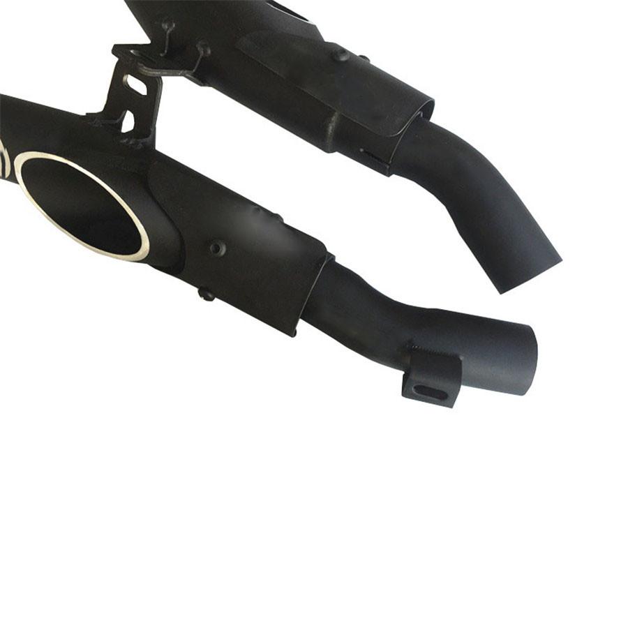 Мотоциклетная выхлопная система Двойная труба Слипон Средняя труба Для Kawasaki Z1000 10-17