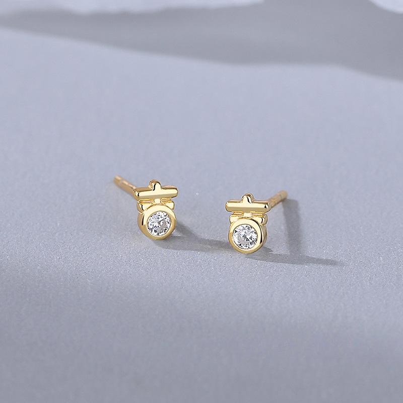 Новые серьги в китайском стиле с бриллиантами для женщин с нишевым дизайном Мини-серьги в китайском стиле