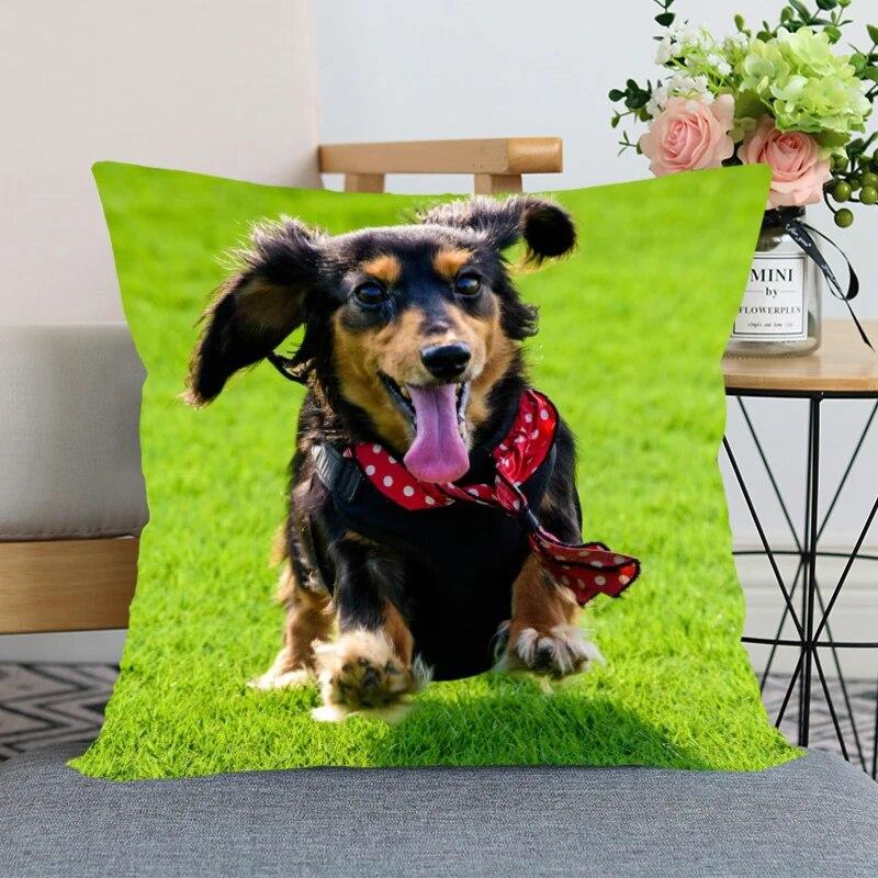 Такса животное Лидер продаж наволочка новогоднее украшение свадьба