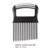 Practical Vertical Force Cut Wavy Potato Chips Black Comfortable Grip Wrinkle Cutter for Home Wavy Slicer