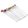 10Pcs Cocktail Stirrers Swizzle Sticks Food Grade BPA Free Heat-Resistant Unique Design Beverage Drink Stirrers Long Sticks