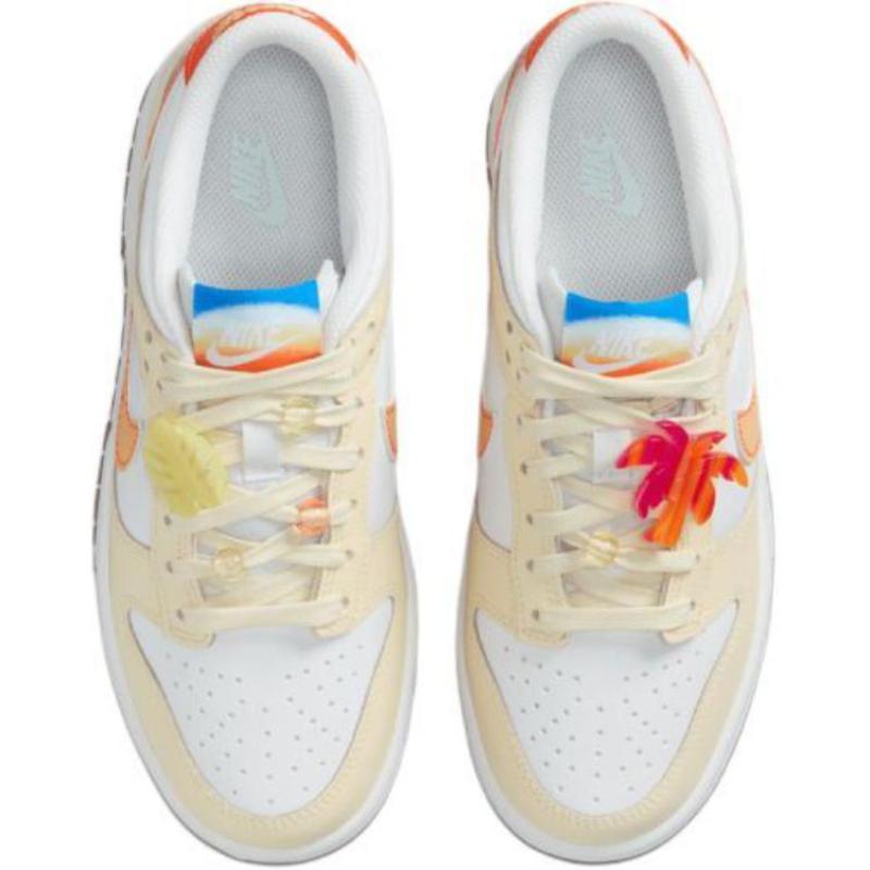 Nike Кроссовки Dunk Низкие Противоскользящие Износостойкие для Катания на Скейтборде Детские Бежевые Кеды IB8891-191