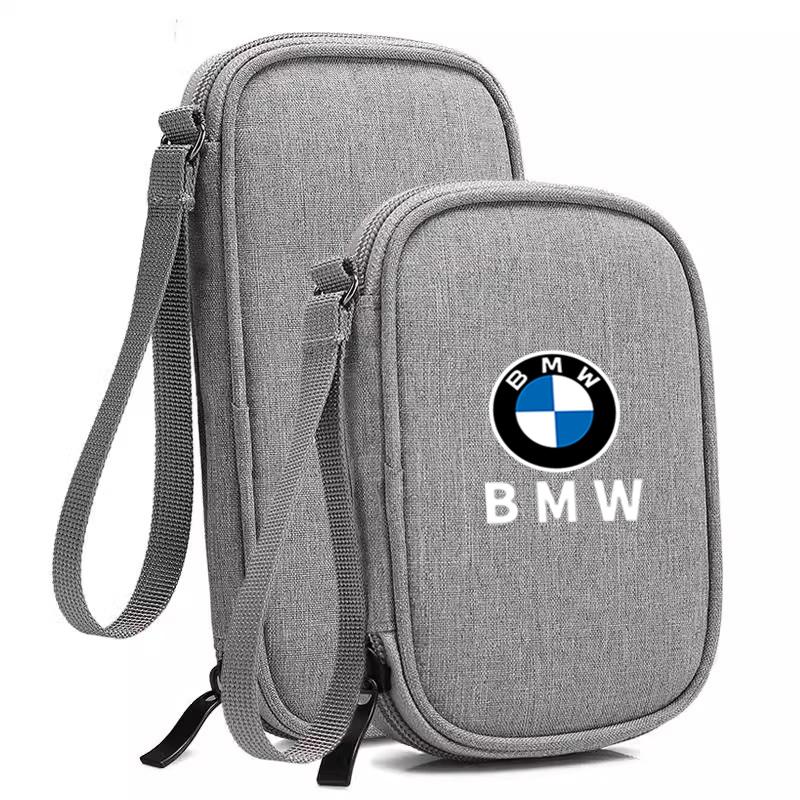 KYLZ4 Portable Waterproof Car USB Cable Storage Bag Multi-Function Auto Organizer Accessories For BMW M Series M3 M5 X1 X3 X5 X6 E90