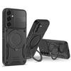 For Samsung Galaxy S26 Magnetic Case Shockproof TPU + PC Phone Back Cover with Kickstand