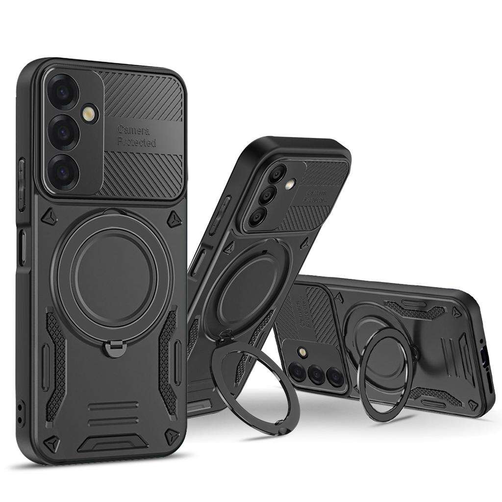 For Samsung Galaxy S26 Magnetic Case Shockproof TPU + PC Phone Back Cover with Kickstand