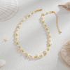 Ingemark Boho Starfish Imitation Pearl Choker Necklace for Men 2025 Trend Goth Adjustable Clavicle Chain Surfers Beach Jewelry