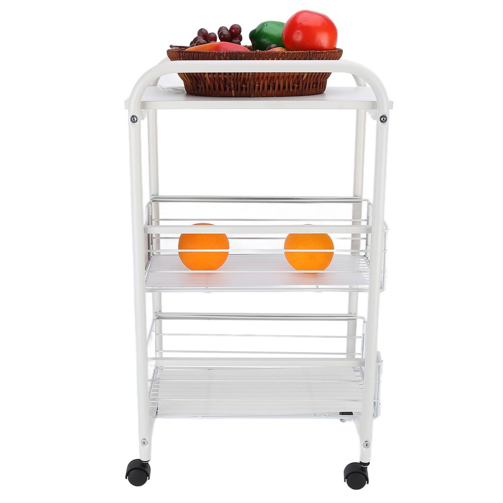 Напольная тележка для хранения на колесиках, мобильная хозяйственная тележка с колесиками для кухни