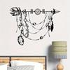 Black Arrow Feather Hominid Jungle Wall Stickers Wall Stickers Removable For Bedroom Living Room Foyer Decoration Wall Decals